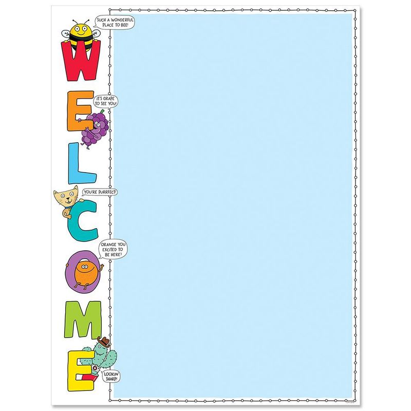 So Much Pun! Welcome Chart