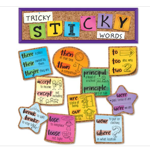 Tricky Sticky Words Mini Bulletin Board Set