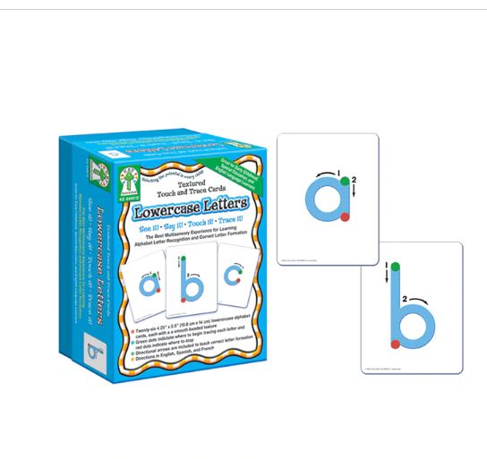 Textured Touch and Trace: Lowercase Manipulative Grade PK-3