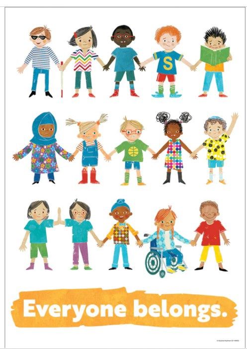 All are Welcome Everyone Belongs Poster