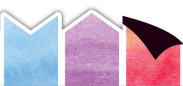 Watercolor Pennants Magnetic Border