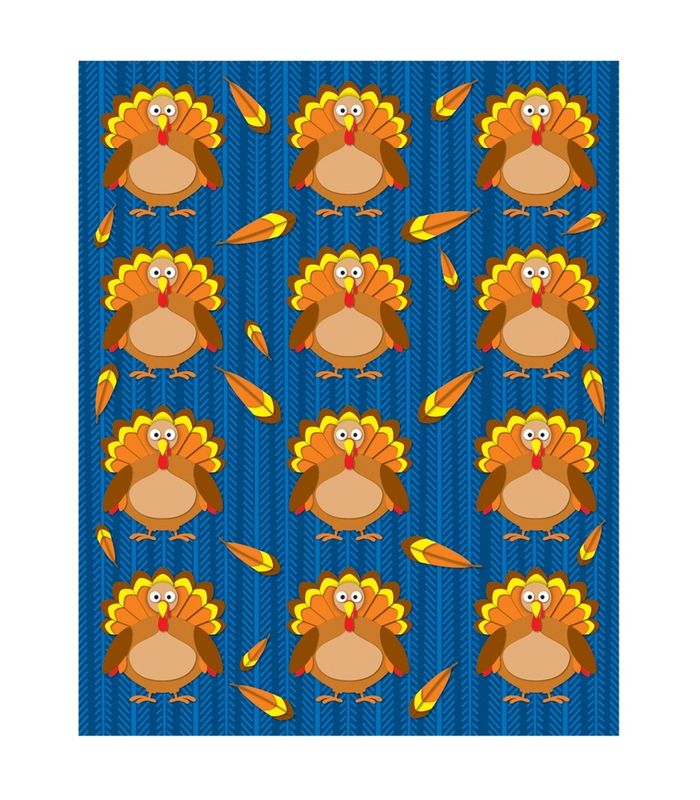 Turkey Shaped Stickers