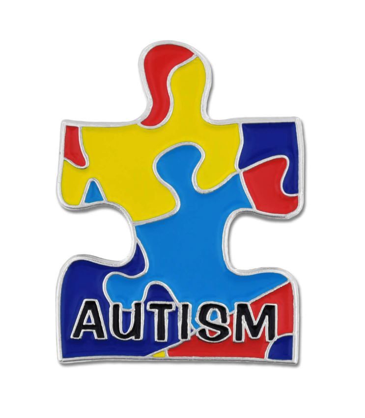 Autism Colored Puzzle Pin