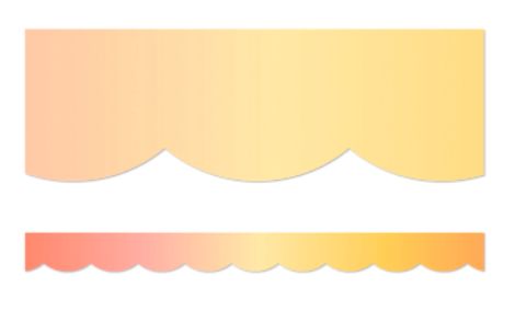 Simply Safari Sunset Scalloped Border Trim