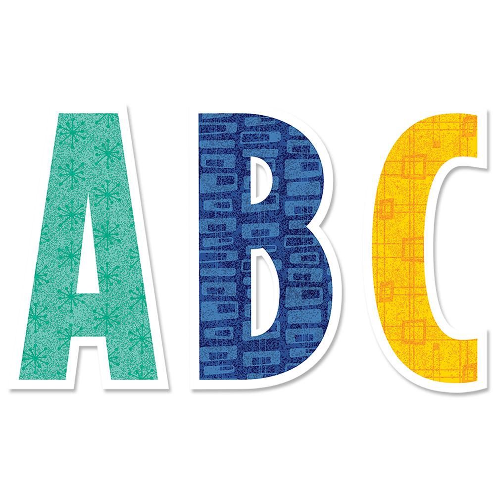 7&quot; Mid Century Mod Retro Patterns Designer Letters