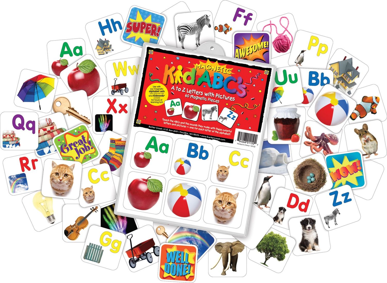 Learning Magnets A-Z Letters w/Picures
