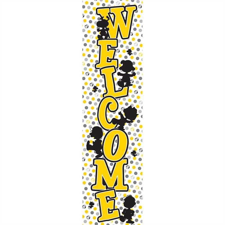Touch of Class Welcome Banner Peanuts