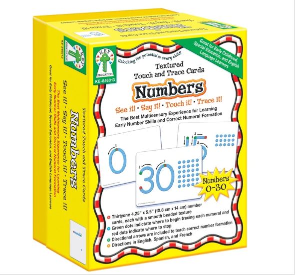Textured Touch and Trace: Numbers Manipulative Grade PK-3