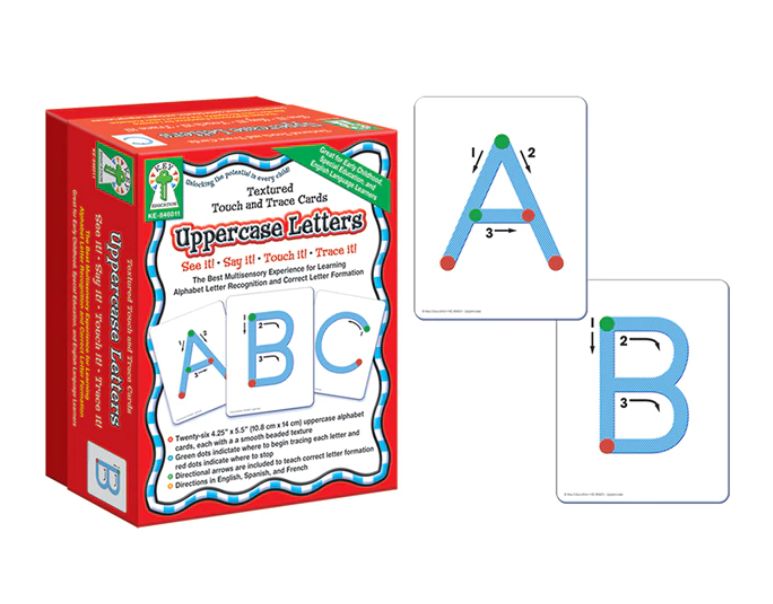 Textured Touch and Trace: Uppercase Manipulative Grade PK-3