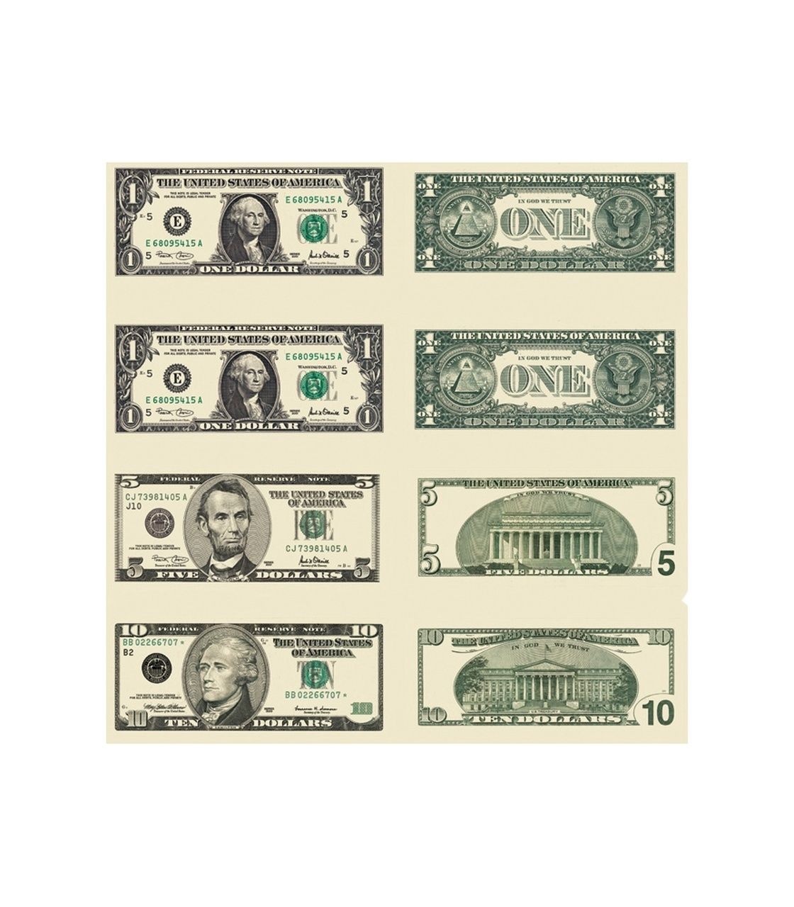 US Bills Stickers