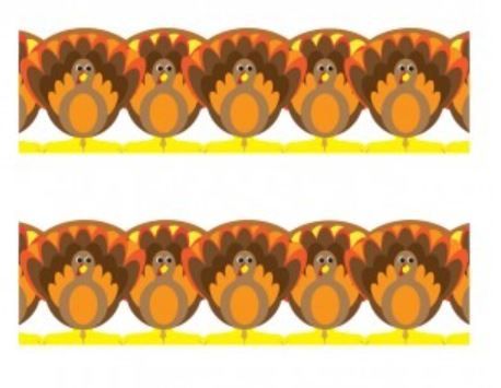 Turkey Die-Cut Border