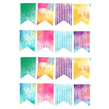 Retro Chic Pennant Banner w/ Ribbon