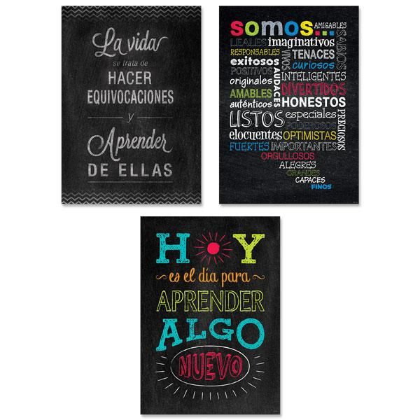 Chalk it Up! Spanish Inspire U Poster Set