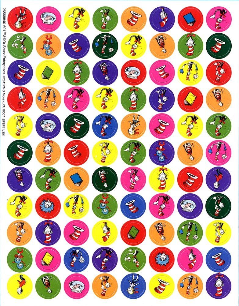 Cat in the Hat Mini Stickers