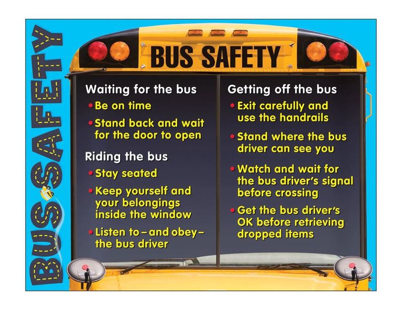 Bus Safety Learning Chart