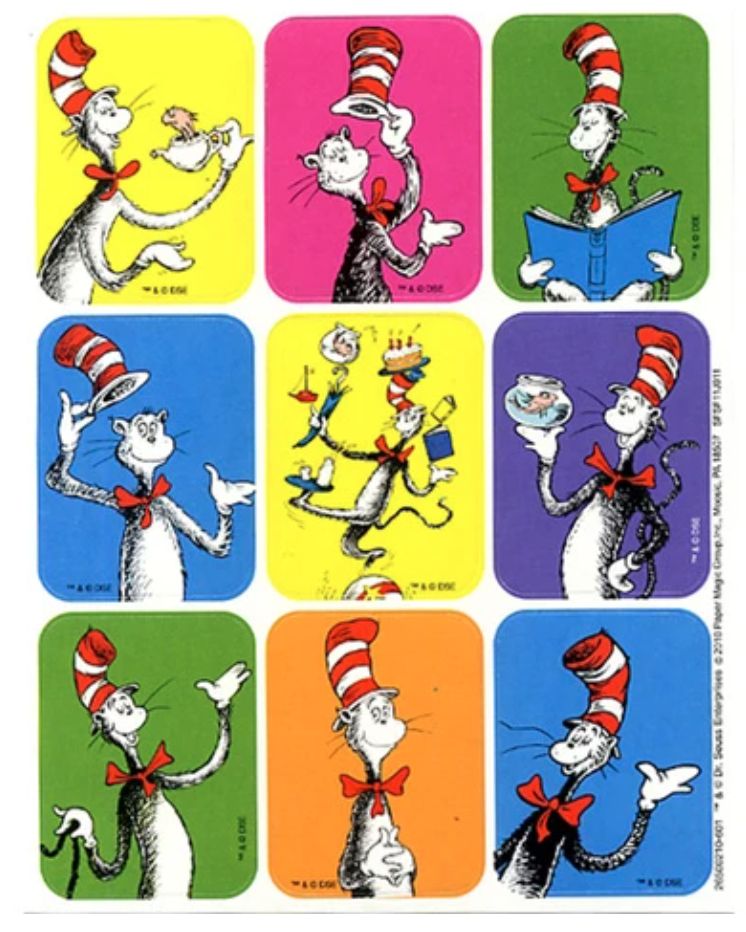 Cat in the Hat Giant Stickers