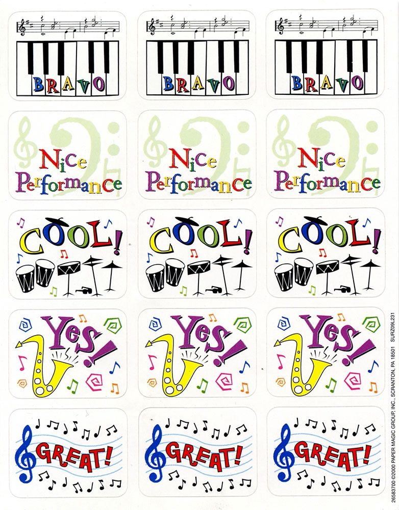 Bravo Success Stickers