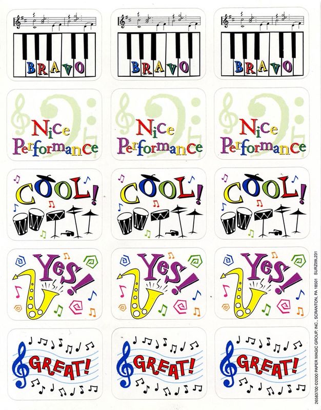 Bravo Success Stickers