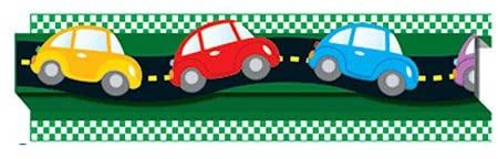 Cars &amp; Road Straight Border