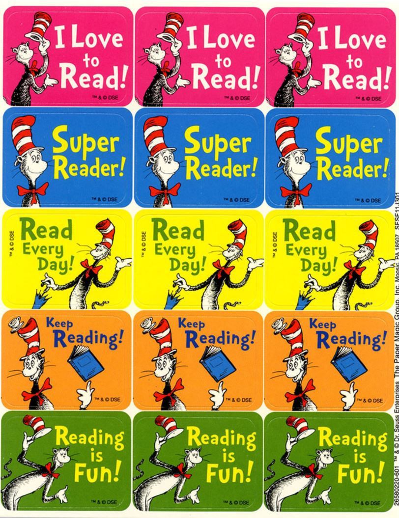 Cat in the Hat Reading Success Stickers