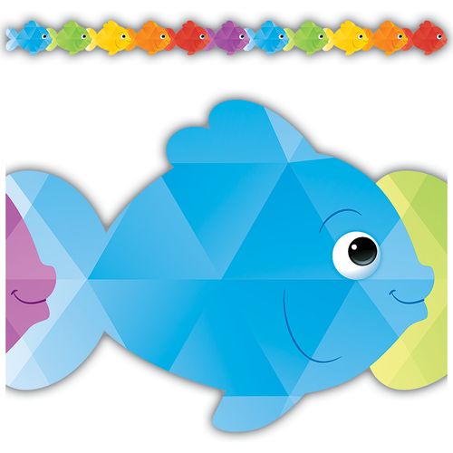 Colorful Fish Die Cut Border Trim