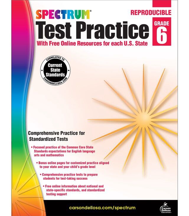 GR 6 Spectrum Test Practice Workbook