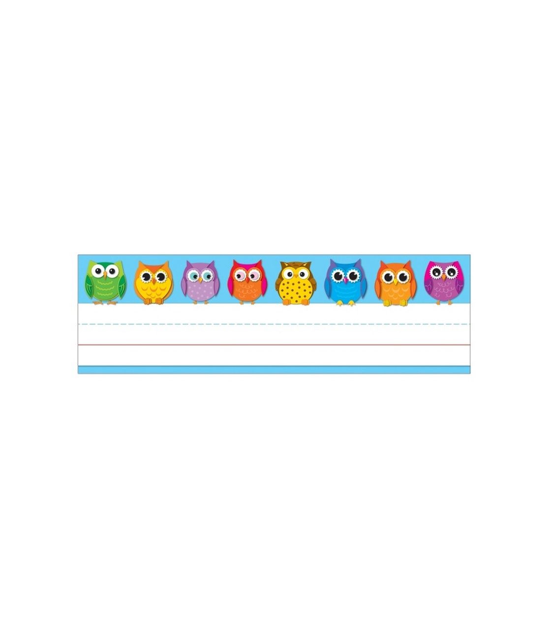 Colorful Owls Name Plates