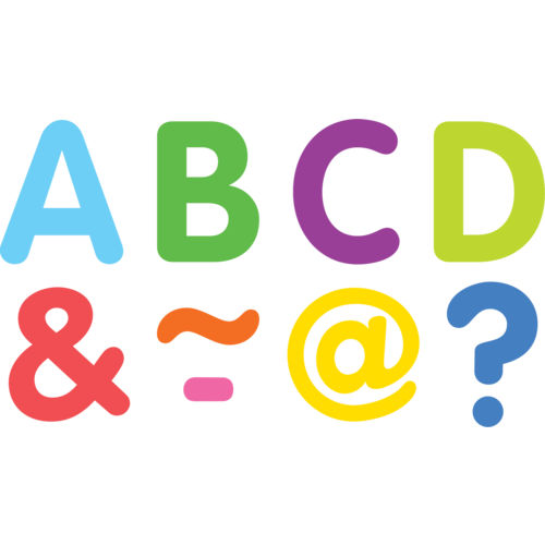 Colorful Classic 2" Magnetic Letters