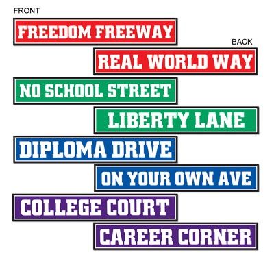 Graduation Street Sign Cut Outs