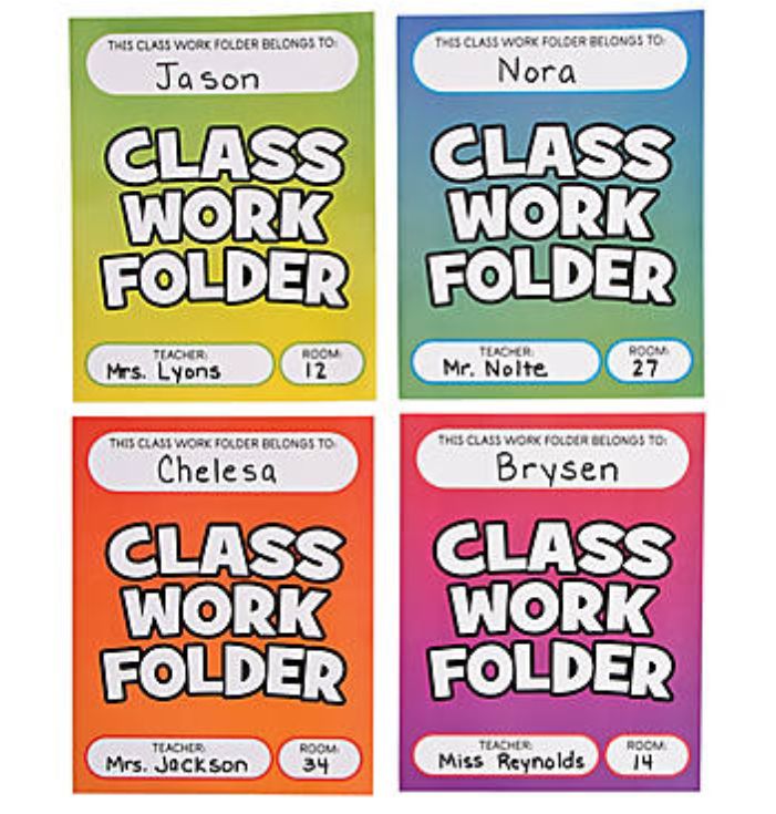Classwork Pocket Folder