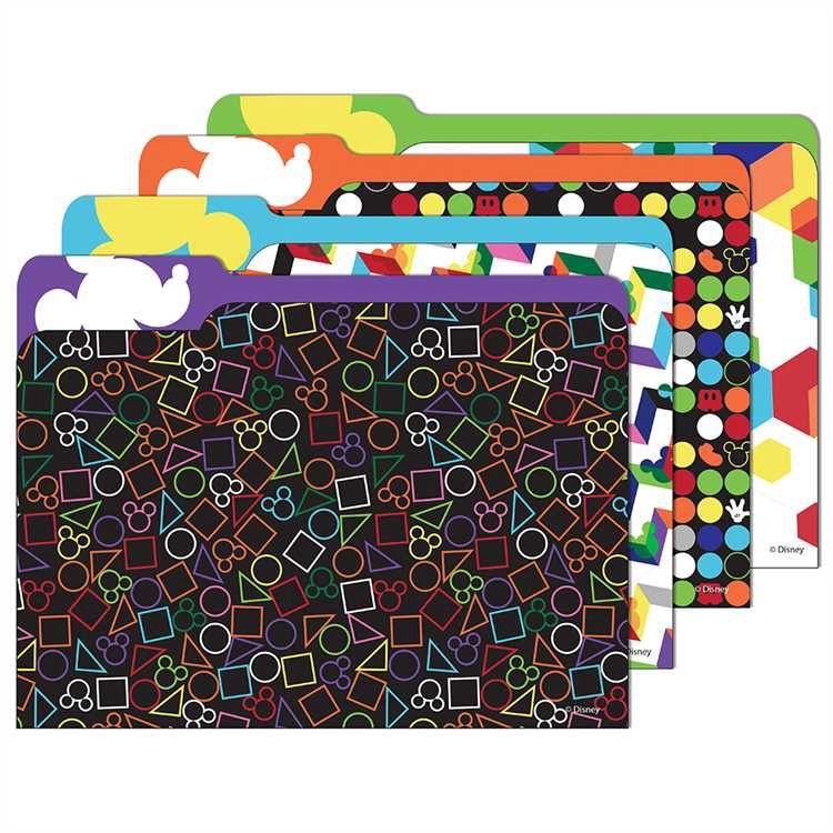 Geo Mickey File Folders
