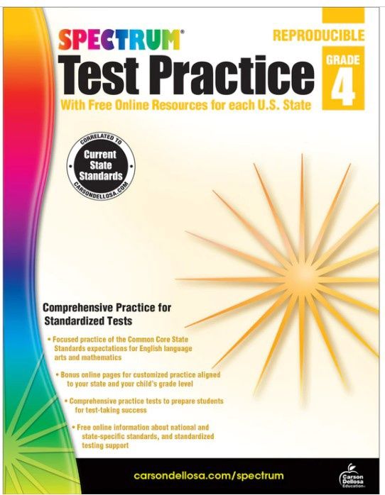 GR 4 Spectrum Test Practice Workbook