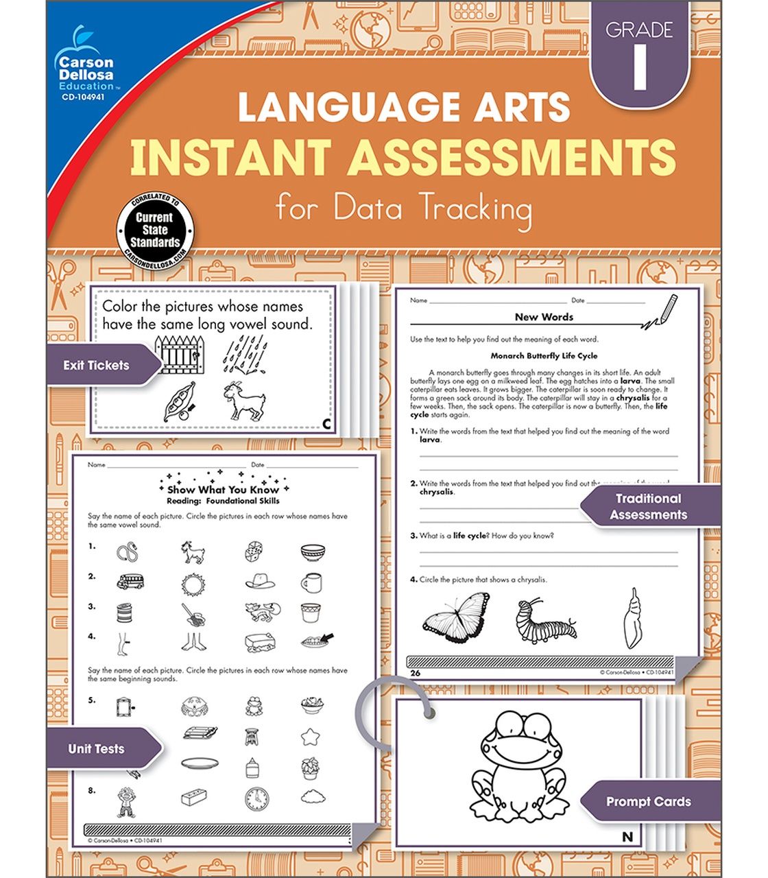 GR 1 Language Arts Instant Assessments/Data Tracking Resource Book