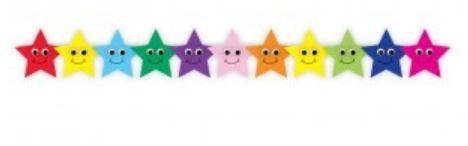 Happy Multicolor Stars Border