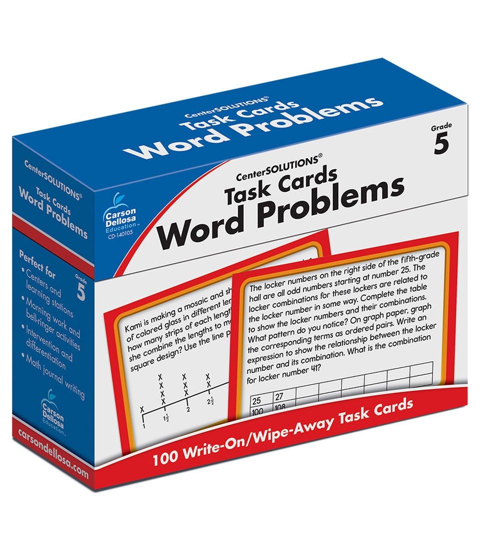 Gr 5 Math Task Cards: Word Problems