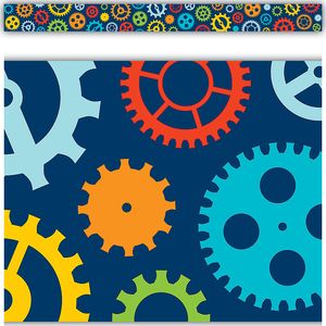 Gears Straight Border Trim