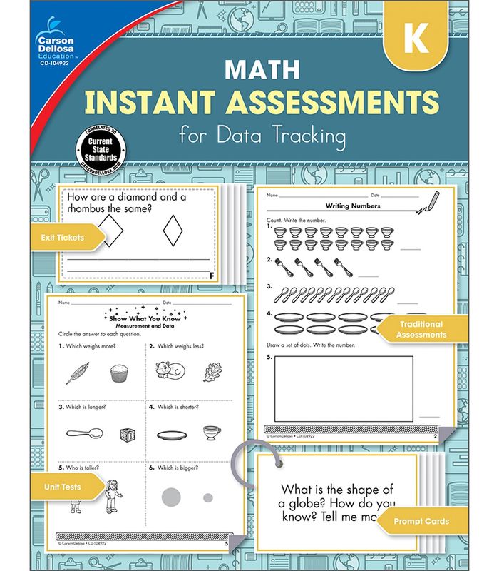GR K Math Instant Assessments/Data Tracking Resource Book
