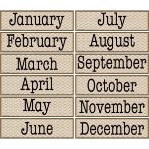 Home Sweet Classroom Chicken Wire Monthly Headliners