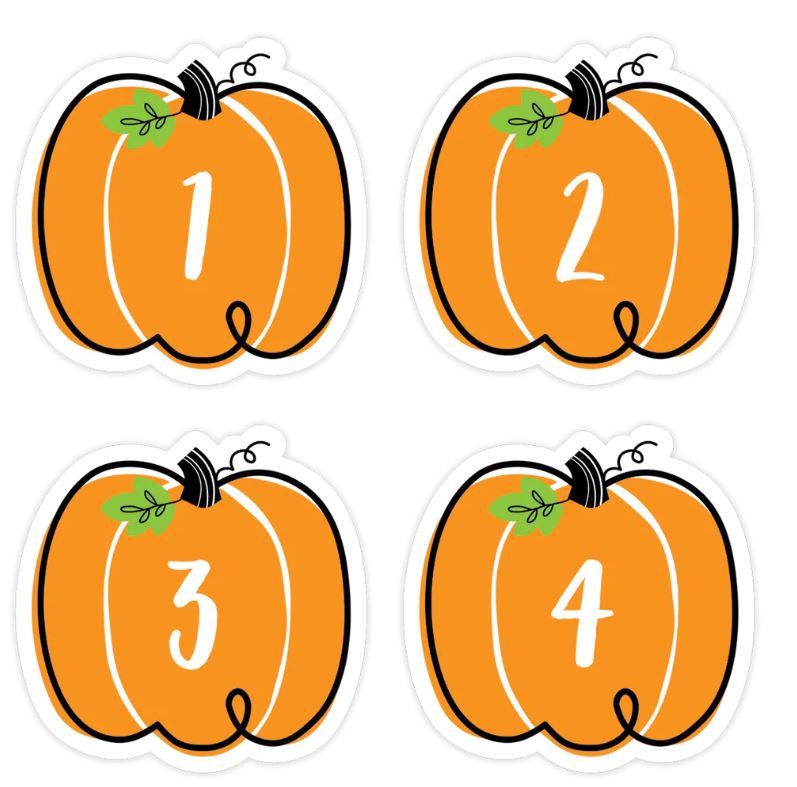 Doodle Pumpkins Calendar Days