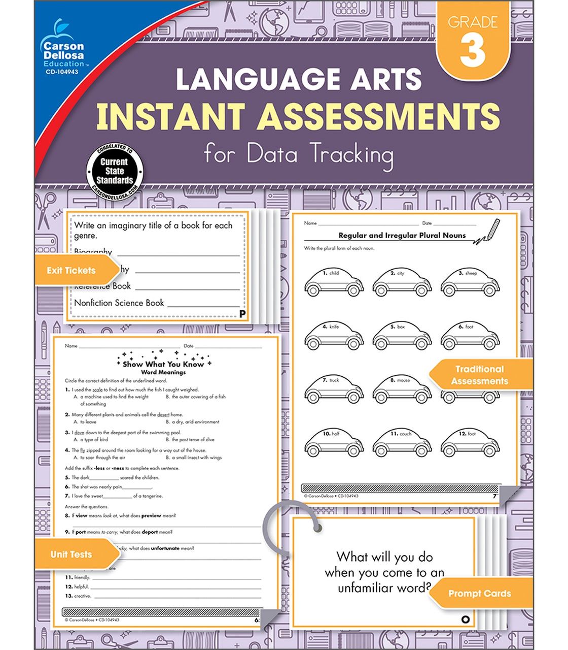 GR 3 Language Arts Instant Assessments/Data Tracking Resource Book