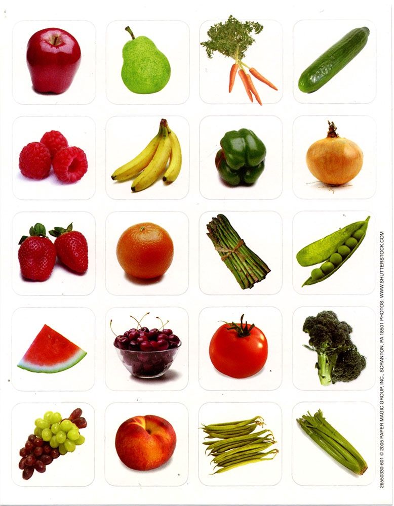 Fruits &amp; Vegetables Stickers