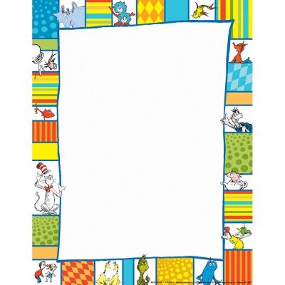 Dr. Seuss Shapes Computer Paper