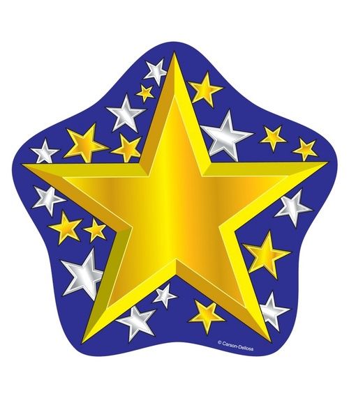Gold &amp; Silver Stars Accents