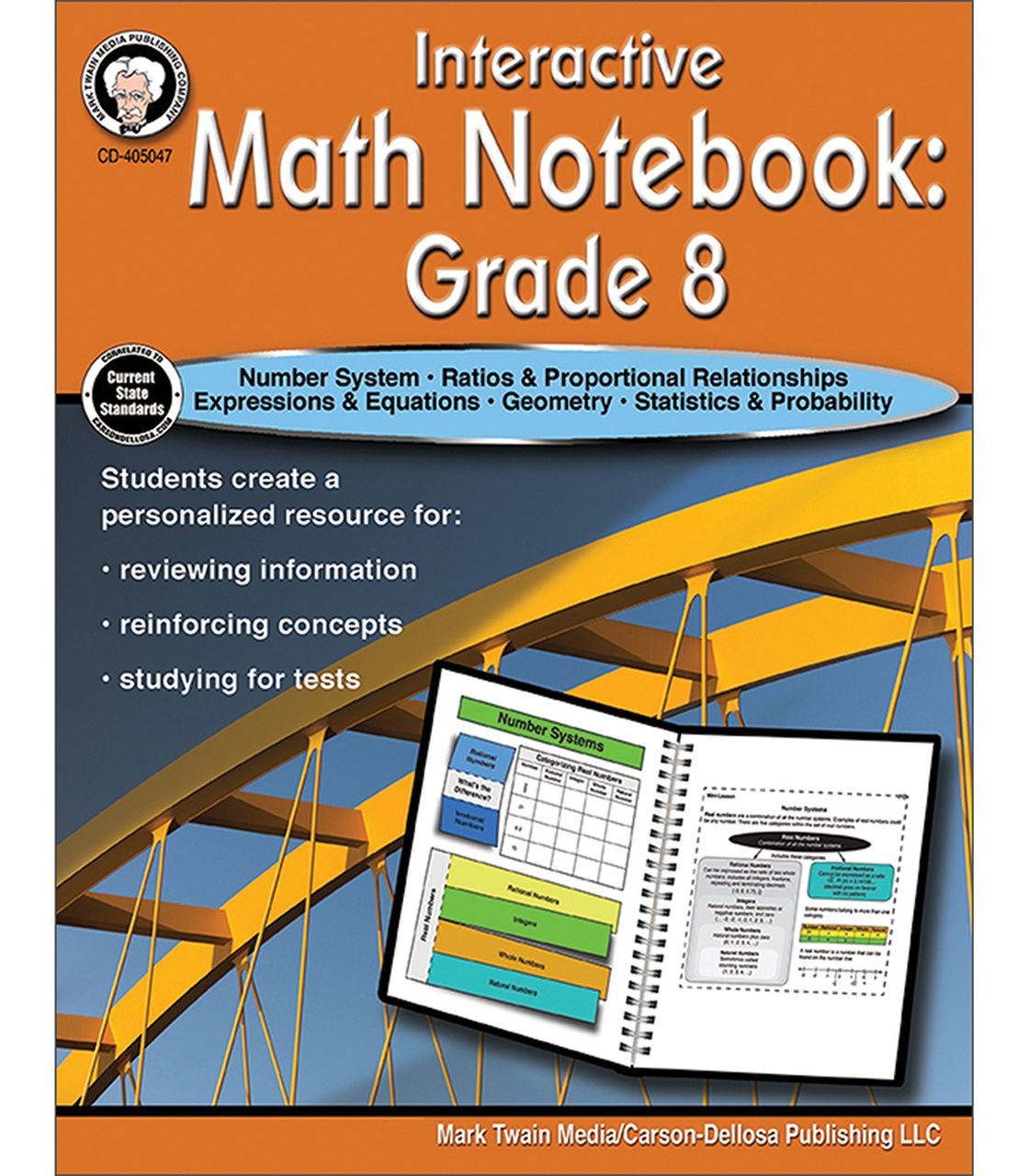 Interactive Math Notebook Resource Book Grade 8 Paperback