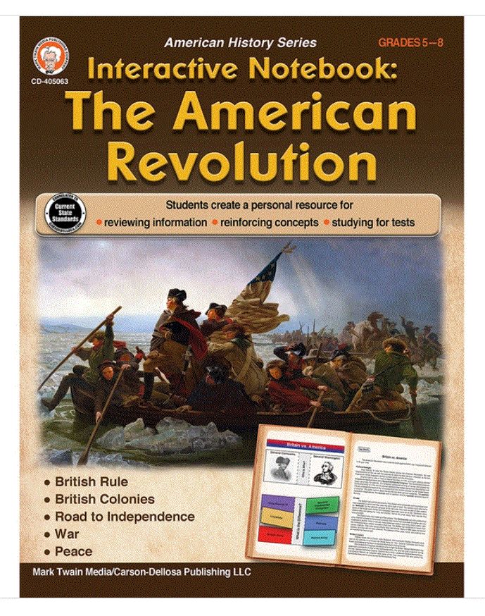 Interactive Notebook: The American Revolution Resource Book Grade 5-8