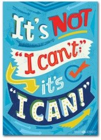 It&#39;s not &quot;I can&#39;t&quot;... Chart