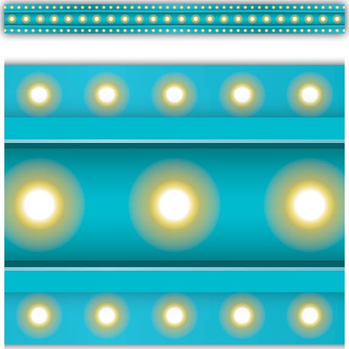 Light Blue Marquee Straight Border Trim