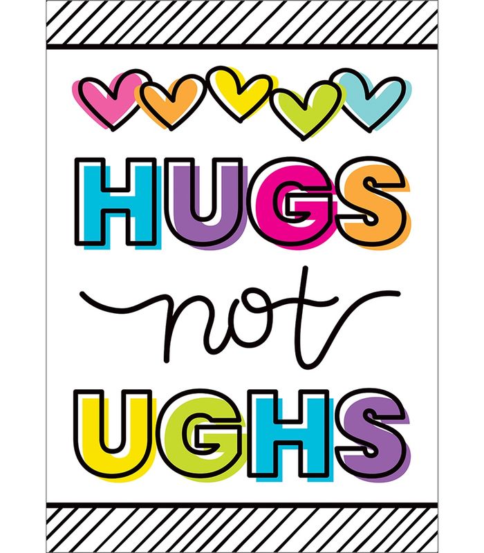 Kind Vibes Hugs Not Ughs Kind Poster