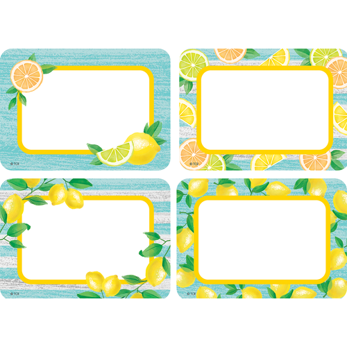 Lemon Zest Name Tags/Labels