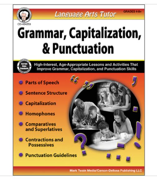 Language Arts Tutor: Grammar, Capitalization &amp;amp; Punctuation Resource Book